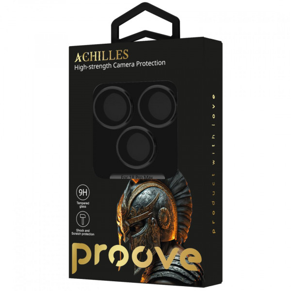 Защитное стекло Achilles Full Metal для камеры iPhone 18 Pro Max Black (CPPAFM18PM01)