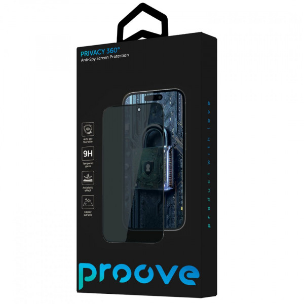 Захисне скло Proove Privacy 360 для iPhone 18 Pro Max (PGP360I18PM1)