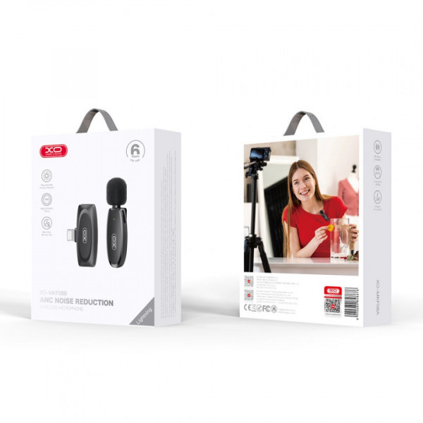 Петличный микрофон беспроводной XO MKF08B Lightning