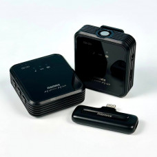 Петличный микрофон беспроводной Remax K12 Square One-to-One Lightning