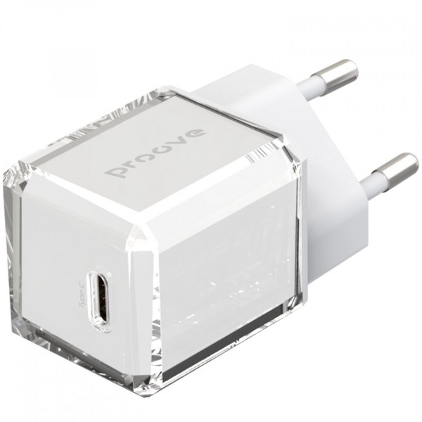 Сетевое зарядное устройство Proove Pure GaN 30W Type-C White (WCPU30012202)