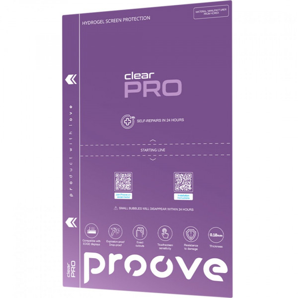 Захисна гідрогелева плівка Proove Hydrogel Pro Clear (GGPR11801150)