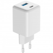 Сетевое зарядное устройство Proove Pocket GaN Plus 25W Type-C+USB White (WCPG25111202)