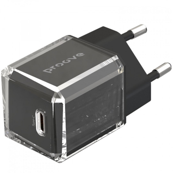 Сетевое зарядное устройство Proove Pure GaN 30W Type-C Black (WCPU30012201)