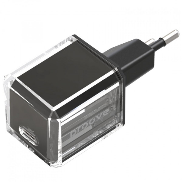 Сетевое зарядное устройство Proove Pure GaN 30W Type-C Black (WCPU30012201)
