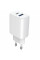 Сетевое зарядное устройство Proove Silicone Power 2 30W (Type-C + USB) + кабель Type-C to Type-C (1m) White (WCSP23011002)