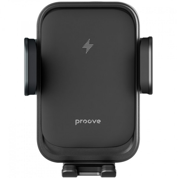 Автомобильный держатель с беспроводной зарядкой Proove Nitro Charge 15W Matte Black (WHNC15002005)