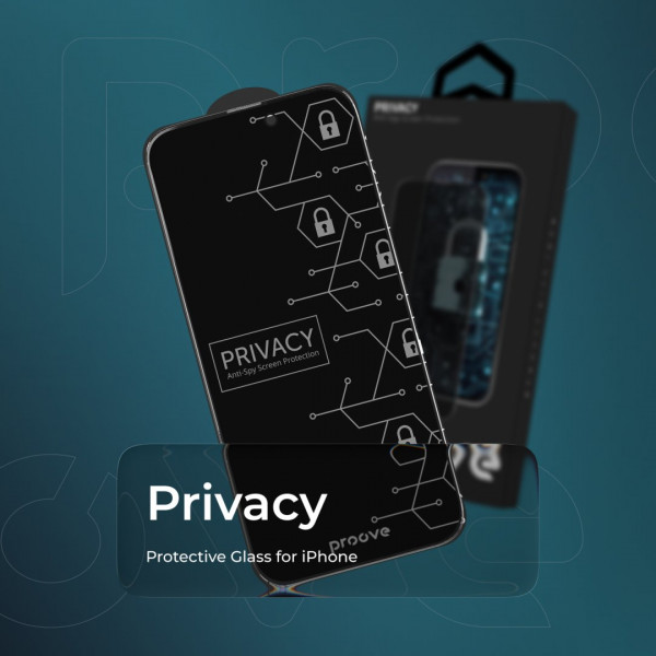 Захисне скло Proove Privacy для iPhone 16 Pro/17 (PGPPRI16P001)