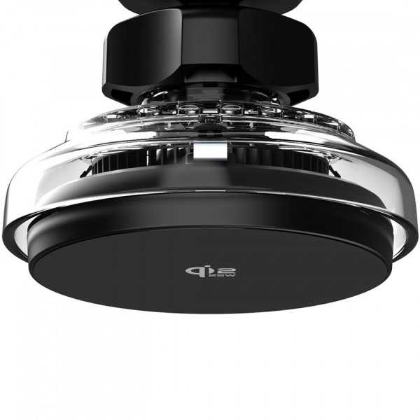 Автомобільний тримач з бездротовою зарядкою Proove Light Crystal Qi2.2 25W Gray (WHLC25002003)