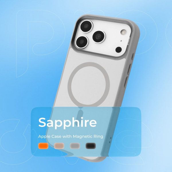 Чохол Proove Sapphire Case with Magnetic Ring для iPhone 17 Pro Max Cosmic Orange (PCSAIP17PM55)