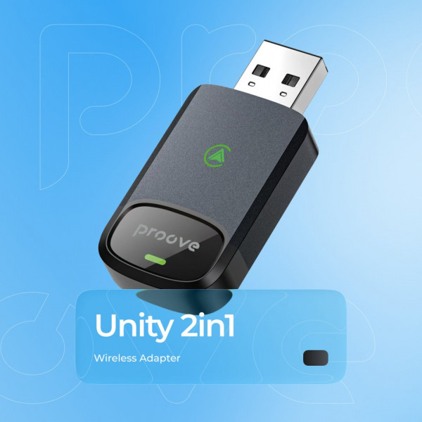 Бездротовий адаптер Proove Unity 2in1 CarPlay / Android Auto (WAPU00100003)