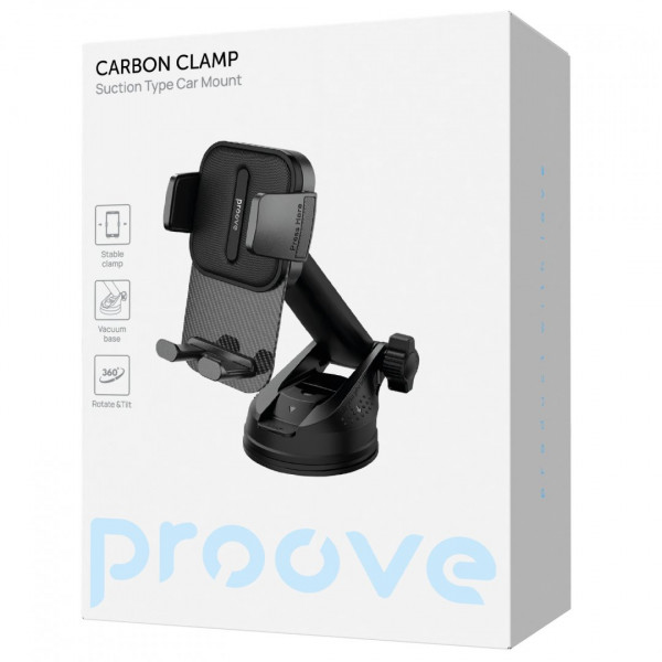 Автомобильный держатель Proove Carbon Clamp Suction Type Car Mount (CHCNS0000001)