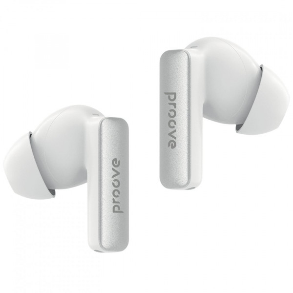 Бездротові навушники Proove NoLimit TWS with Hybrid ANC (APP) White/Silver (TWNL0001AP26)