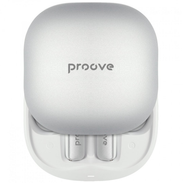 Бездротові навушники Proove NoLimit TWS with Hybrid ANC (APP) White/Silver (TWNL0001AP26)