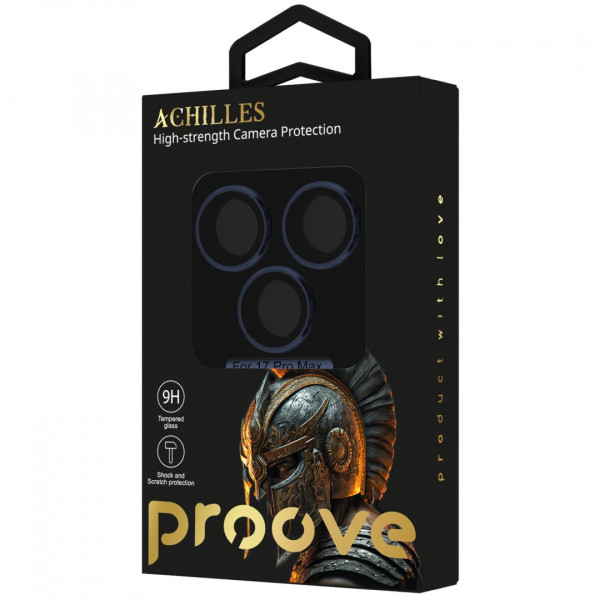 Защитное стекло Achilles Full Metal для камеры iPhone 17 Pro Max Deep Blue (CPPAFM17PM08)