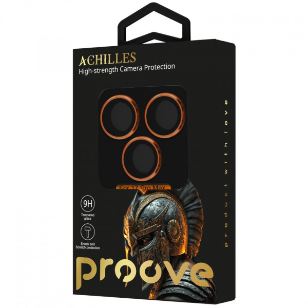 Защитное стекло Achilles Full Metal для камеры iPhone 17 Pro Max Cosmic Orange (CPPAFM17PM30)