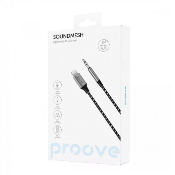 Кабель AUX Proove SoundMesh Lightning to 3.5mm (ACSM00004801)