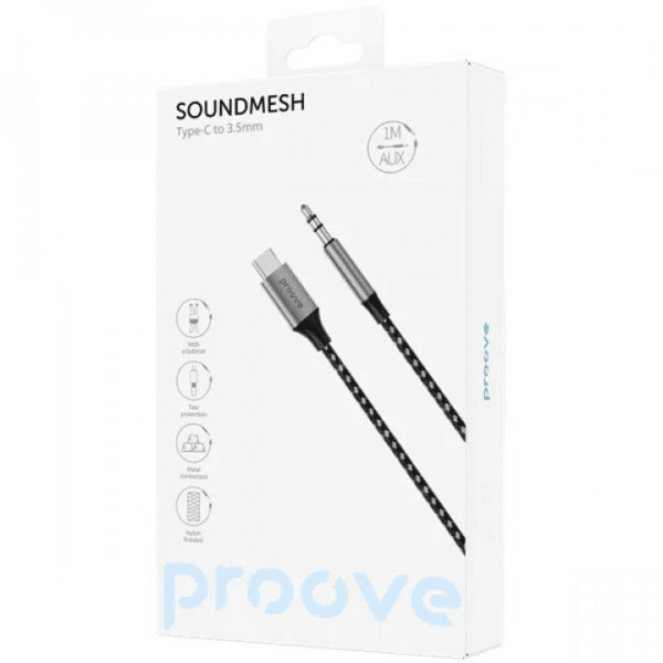 Кабель AUX Proove SoundMesh Type-C to 3.5mm (ACSM00002801)