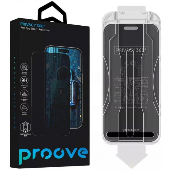 Захисне скло Proove Privacy 360 Installation Box для iPhone 14 Pro/15/16 (PG360I14P001)