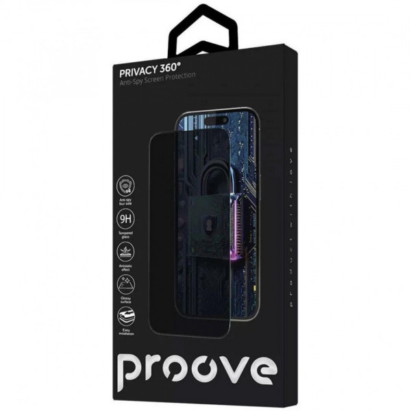 Захисне скло Proove Privacy 360 Installation Box для iPhone 14 Pro/15/16 (PG360I14P001)