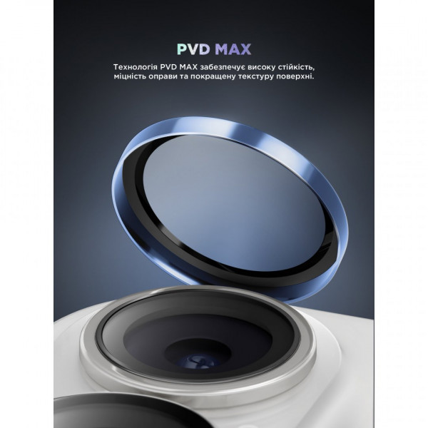 Защитное стекло для камеры ArmorStandart Supreme BI для iPhone 16/16 Plus Blue (ARM79427)
