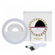 Селфи-лампа для телефона Selfie Ring Light RK-12 White