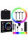 Кольцевая лампа RGB MJ18 Black 45см