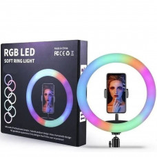 Кольцевая лампа RGB MJ26 Black 26см