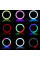 Кольцевая лампа RGB MJ36 Black 36см