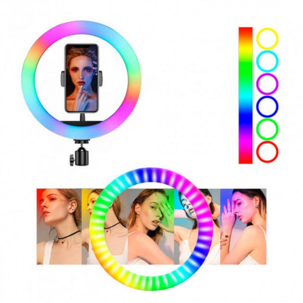 Кольцевая RGB-лампа 30 см MJ30 Black
