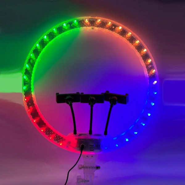 Кільцева лампа RGB LED 3D-45 J45cm