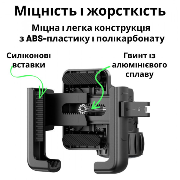 Велодержатель Baseus GoTrip Bike Phone Mount Black (C40572301111-00)