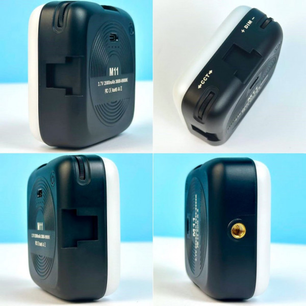 Портативный видеосвет M11 2000mAh с зажимом