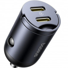 Автомобильное зарядное устройство Baseus Tiny Star Mini 2Type-C 30W Black (C00035001121-03)