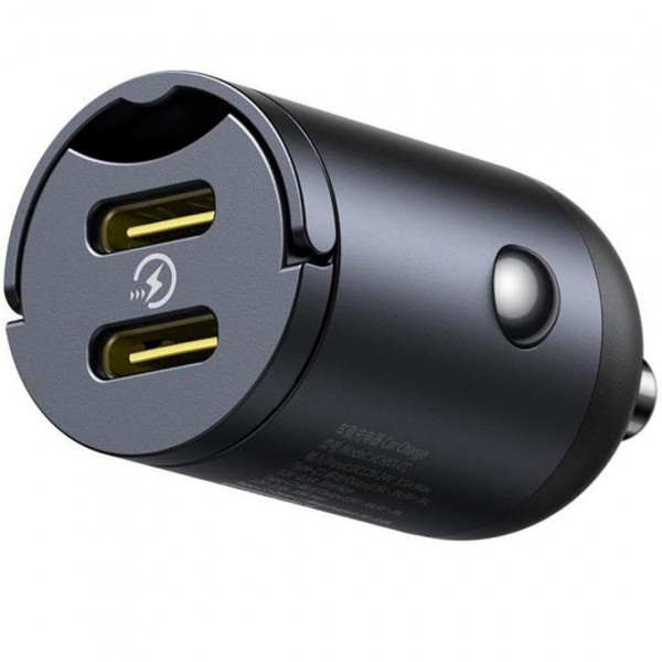 Автомобильное зарядное устройство Baseus Tiny Star Mini 2Type-C 30W Black (C00035001121-03)