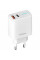 Мережевий зарядний пристрій Gelius Radiance Type-C+USB 25W White + кабель Type-C (GP-HC058)