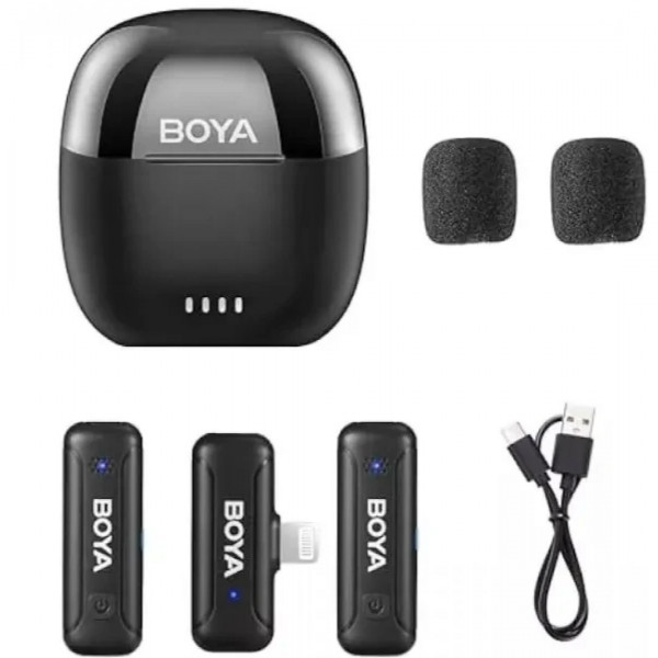 Микрофон Boya BY-WM3T-D2 charging case