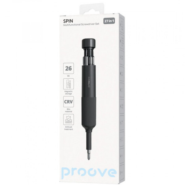Многофункциональный набор отвёрток Proove Spin 27in1 Gray (MTSS27000003)