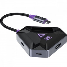 Type-C хаб Proove Gaming Spectre (2*USB3.0 + Type-C + PD100W + HDMI) Dark Gray (HBPG10221205)