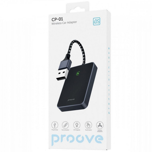 Беспроводной адаптер CarPlay Proove СP-01 Wireless Car Adapter Black (SMCP00100001)