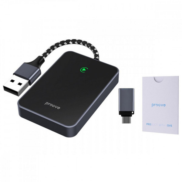 Беспроводной адаптер CarPlay Proove СP-01 Wireless Car Adapter Black (SMCP00100001)