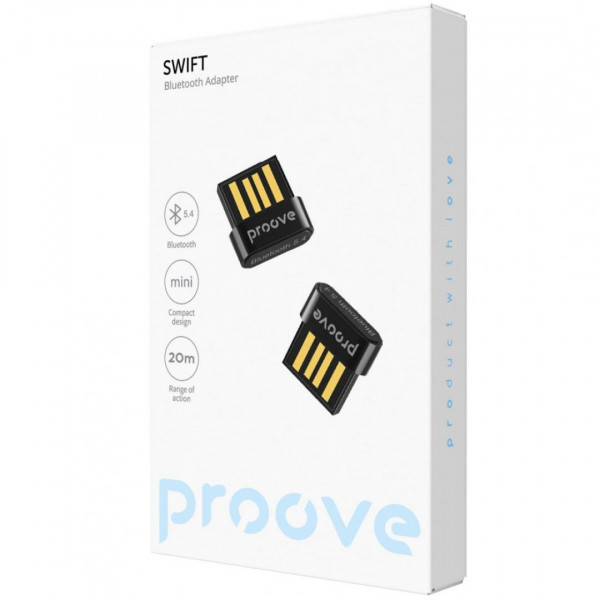 Беспроводной адаптер Proove Swift Bluetooth 5.4 Black (HBCP54001001)