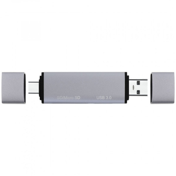 Картридер Proove Arc Link 3 in 1 (USB3.0 + SD Card + Micro SD Card) Silver (HBAL00210014)