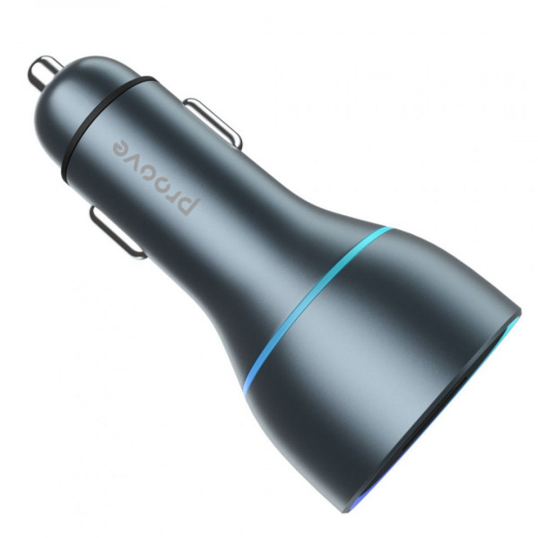 Автомобильное зарядное устройство Proove Super Charge 130W (2 Type-C + USB) Metal Gray (ACSC13120004)