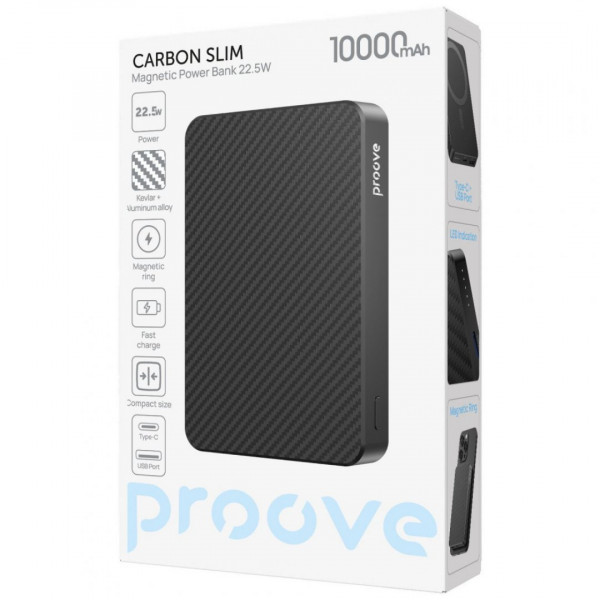 Павербанк Proove Carbon Slim 22.5W 10000mAh Nightfall (PBCS22110051)