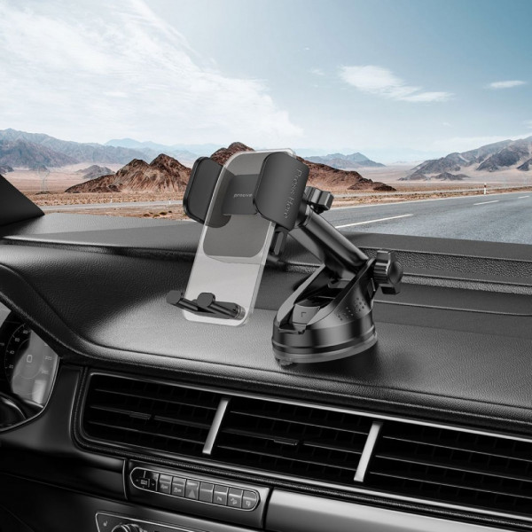 Автомобильный держатель Proove Crystal Clamp Plus Suction Type Car Mount Black (CHCSP0000001)