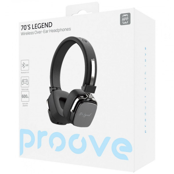 Бездротові навушники Proove 70’s Legend (APP) Black (HP70L001AP01)