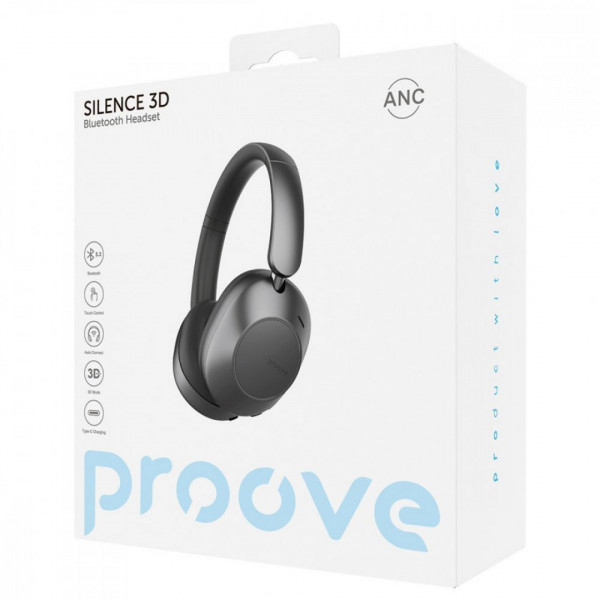 Бездротові навушники Proove Silence 3D with ANC Light Gray (HPSL3D010003)