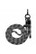 Ремешок для телефона Proove Twist Spiral Cross-Body Strap Black/Silver (PSBSUNOC1515)