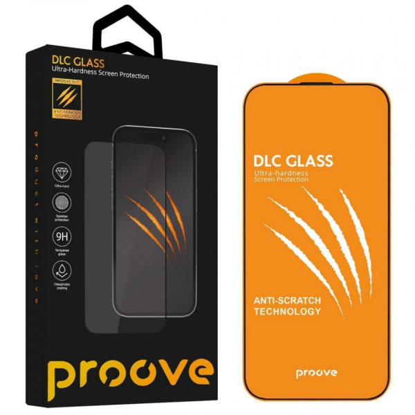 Захисне скло Proove DLC для iPhone 14 Pro Max/15 Plus/16 Plus Black (PGDLCI14PM01)